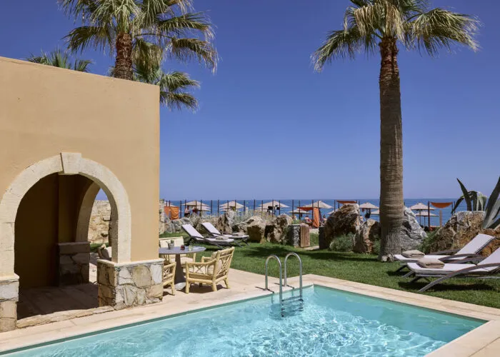 Villa Mythica Deux Chambres en Front de Mer avec Piscine Privée 4