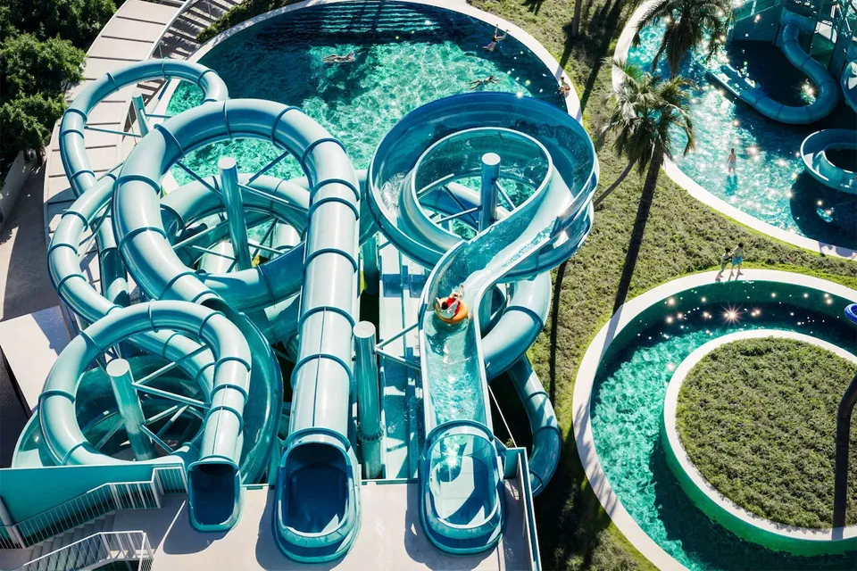 Water park and kids activities at the resort