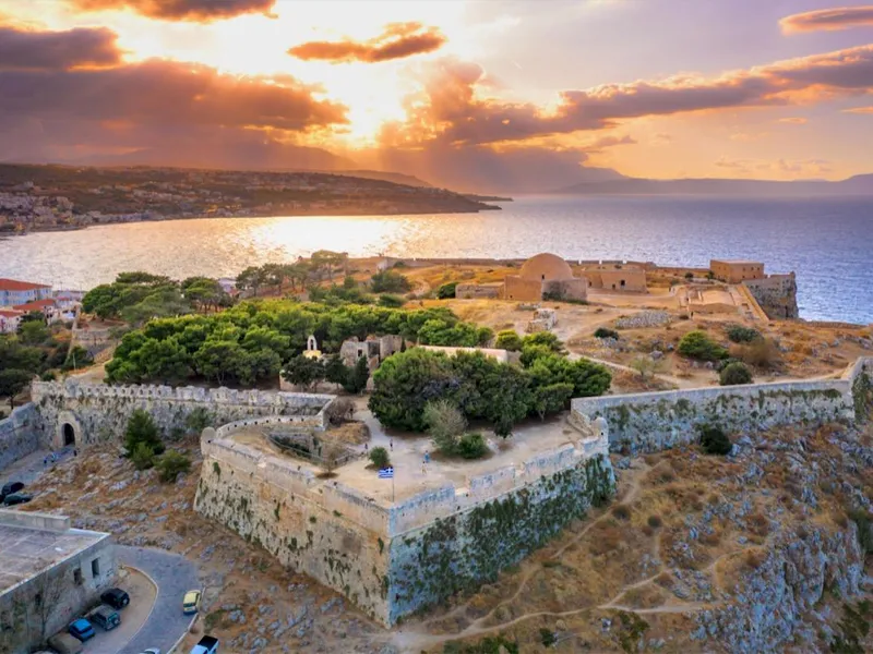 Fortezza fortress at sunset, Rethymno