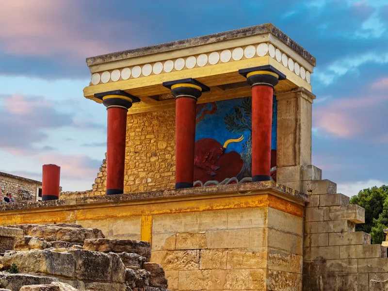 Palace of Knossos near Heraklion, Crete