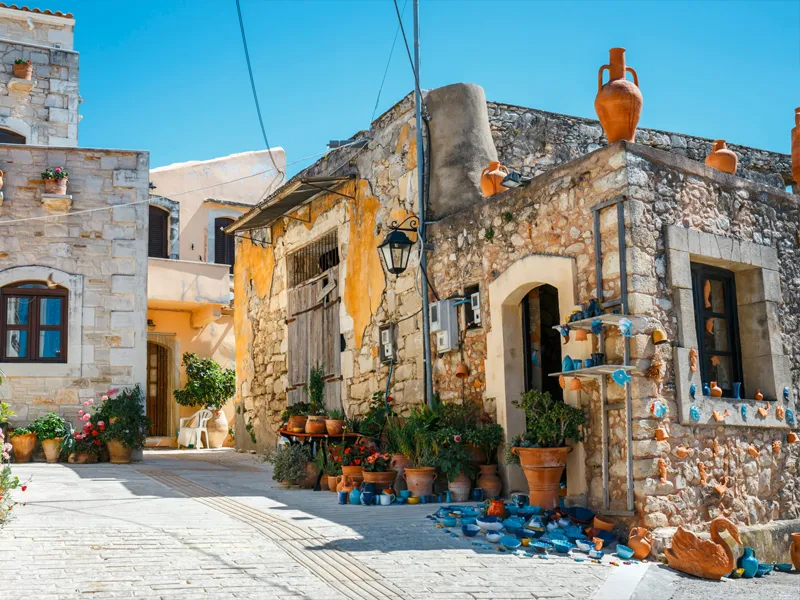 Traditional pottery village of Margarites, Crete