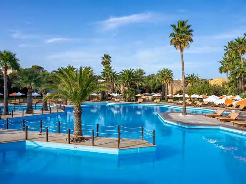 Waterpark and central pool at Aquila Rithymna Beach Crete