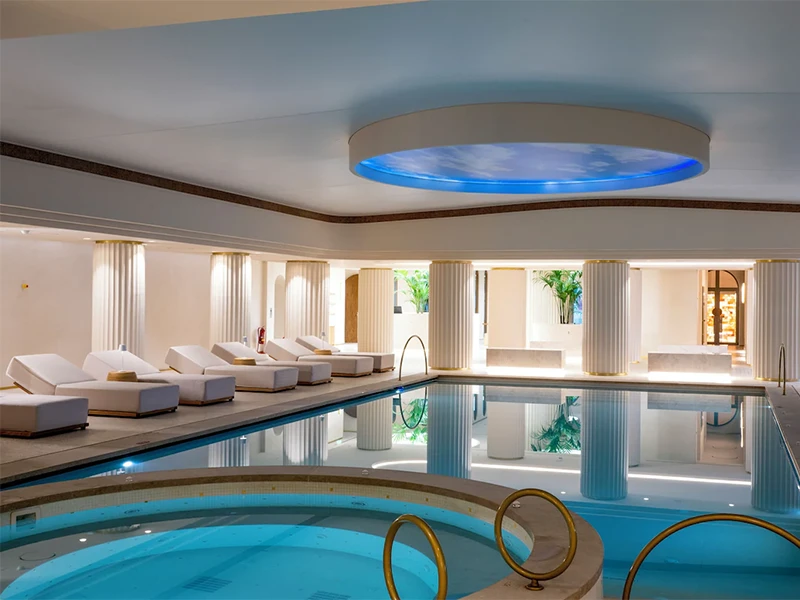 2270 m² luxury spa and indoor pool at Aquila Rithymna Beach Crete