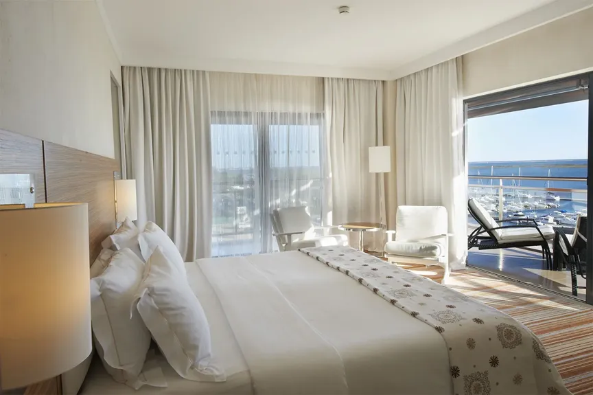 Junior suite living area at Real Marina Hotel & Spa
