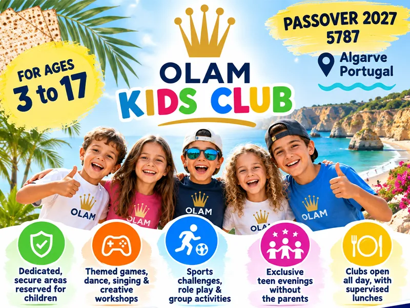 Enfants à l'Olam Kids Club pendant Pessah