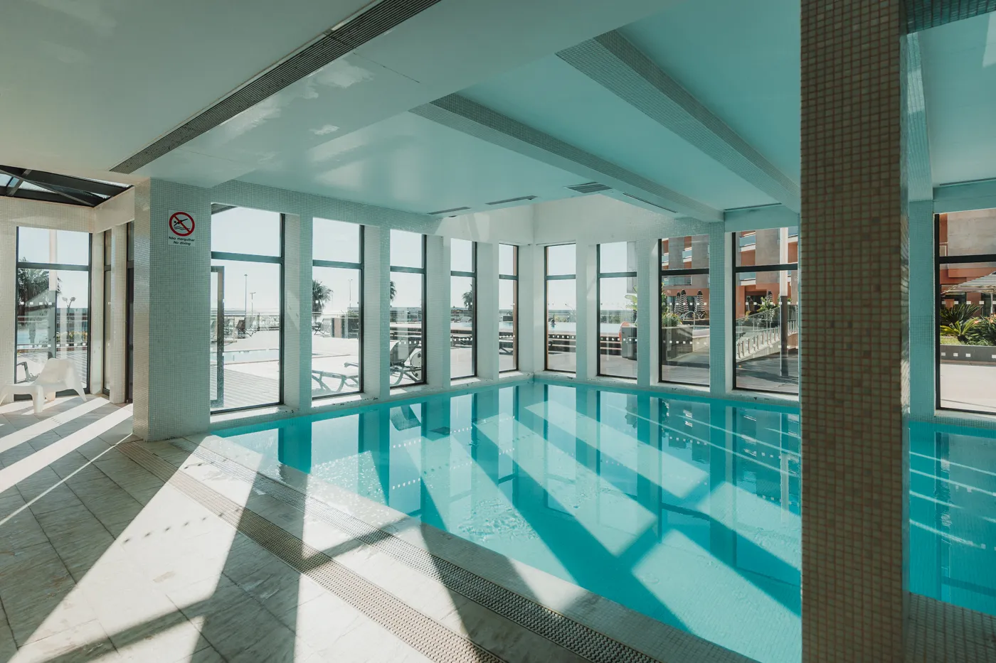 Heated indoor pool at Real Spa Therapy