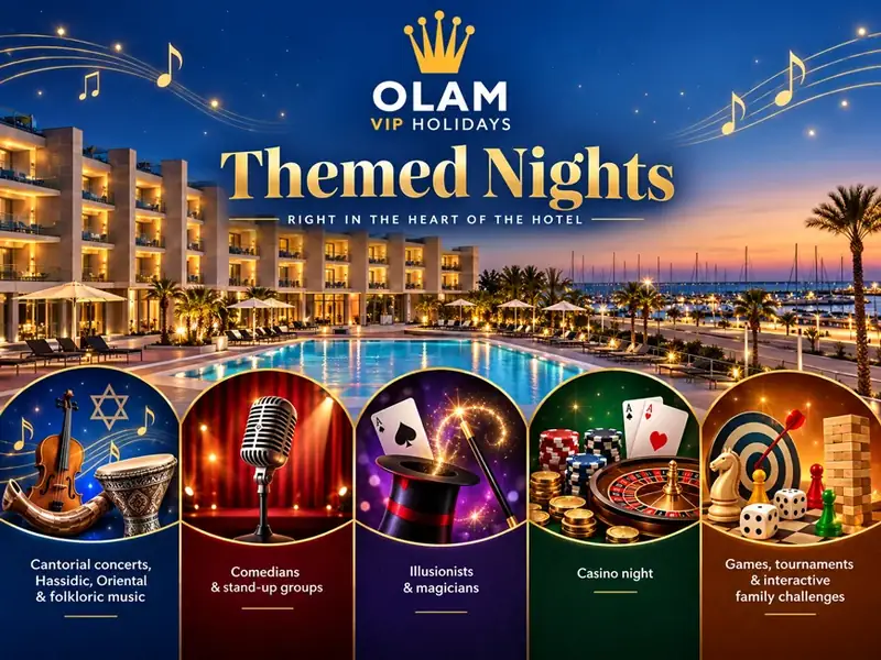 Exclusive themed evening at an Olam Holidays Pesach program